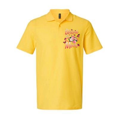 Mother's Day Blessed To Be Called Mom Butterflies And Roses Softstyle Adult Sport Polo