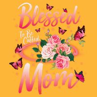 Mother's Day Blessed To Be Called Mom Butterflies And Roses Premium T-Shirt