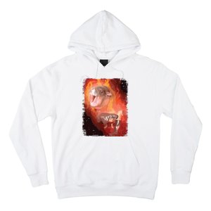 Moo Deng Bouncy Pig In Thai Fire Picture The Cute Baby Hippo Hoodie