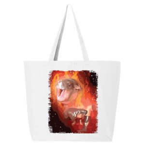 Moo Deng Bouncy Pig In Thai Fire Picture The Cute Baby Hippo 25L Jumbo Tote