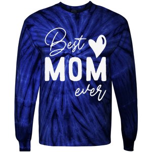 Mothers Day Best Mom Ever Gifts From Daughter Women Mom Tie-Dye Long Sleeve Shirt