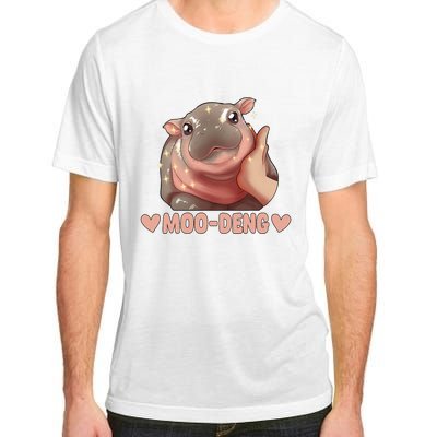 Moo Deng Bouncy Pig In Thai Picture The Cute Baby Hippo Moo Deng Cute Design Adult ChromaSoft Performance T-Shirt