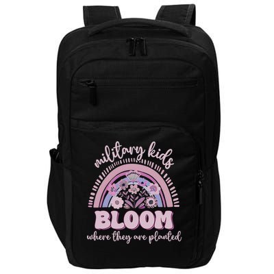 Military Dandelion Bloom Where They're Planted Purple Up Impact Tech Backpack