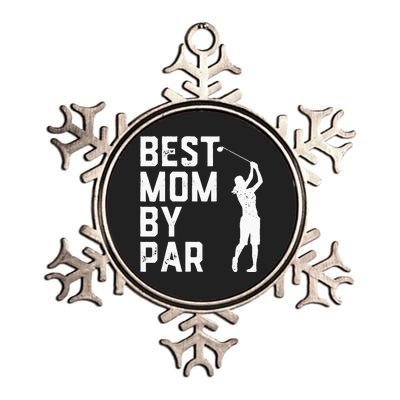 Mother's Day Best Mom By Par Funny Golf Lover Gift Metallic Star Ornament