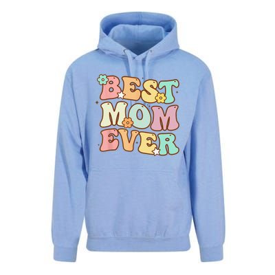 Mothers Day Best Mom Ever Groovy From Daughter Son Mom Unisex Surf Hoodie