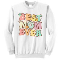 Mothers Day Best Mom Ever Groovy From Daughter Son Mom Sweatshirt