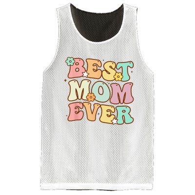 Mothers Day Best Mom Ever Groovy From Daughter Son Mom Mesh Reversible Basketball Jersey Tank