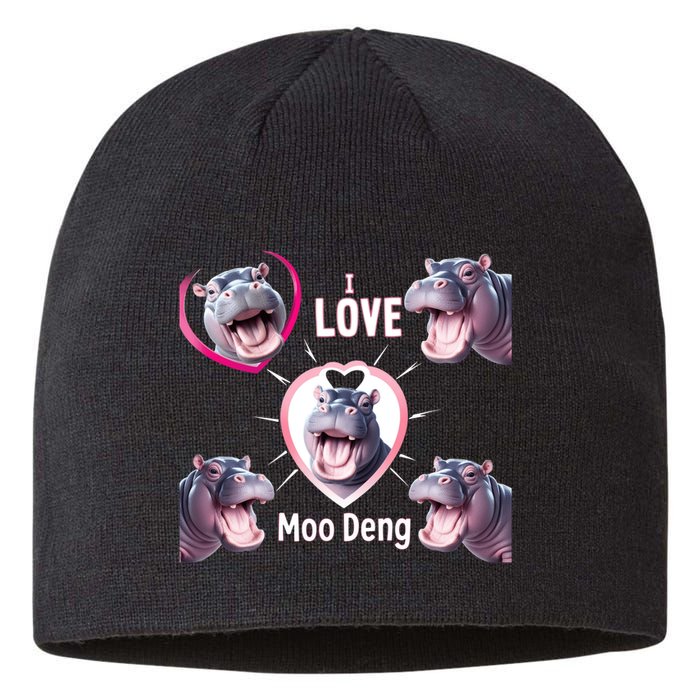 Moo Deng Baby Hippo Adorable And Playful Animal Sustainable Beanie