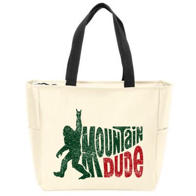 Mountain Dude Bigfoot Hiking Humor Zip Tote Bag
