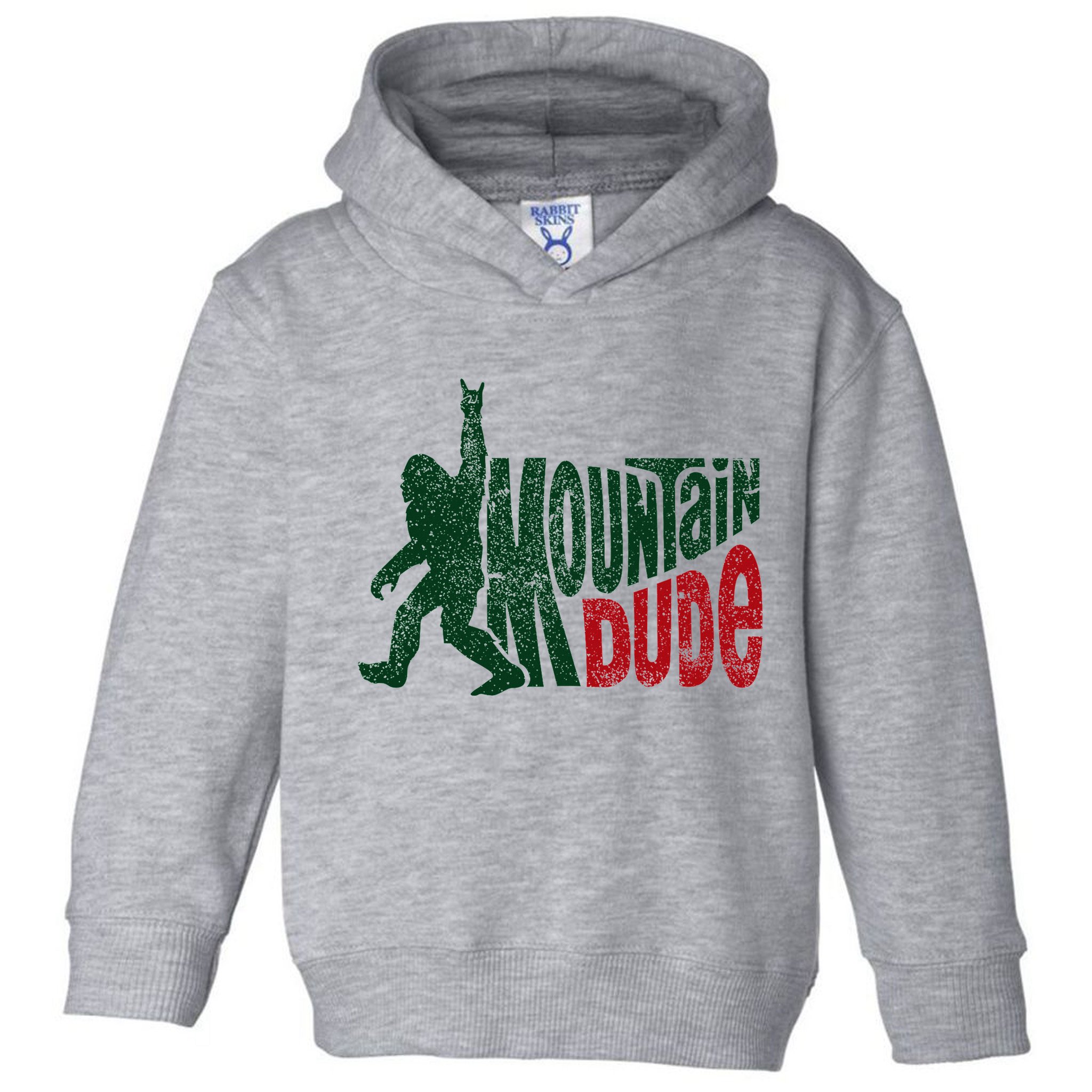 Mountain Dude Bigfoot Hiking Humor Toddler Hoodie