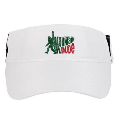 Mountain Dude Bigfoot Hiking Humor Adult Drive Performance Visor