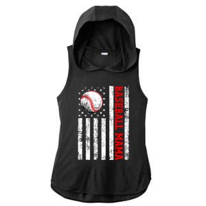 Mothers Day Baseball Mama Mothers Day Mama Gift Ladies PosiCharge Tri-Blend Wicking Draft Hoodie Tank