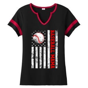 Mothers Day Baseball Mama Mothers Day Mama Gift Ladies Halftime Notch Neck Tee