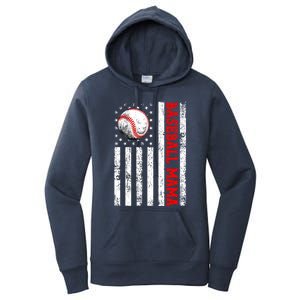 Mothers Day Baseball Mama Mothers Day Mama Gift Women's Pullover Hoodie