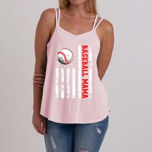 Mothers Day Baseball Mama Mothers Day Mama Gift Women's Strappy Tank