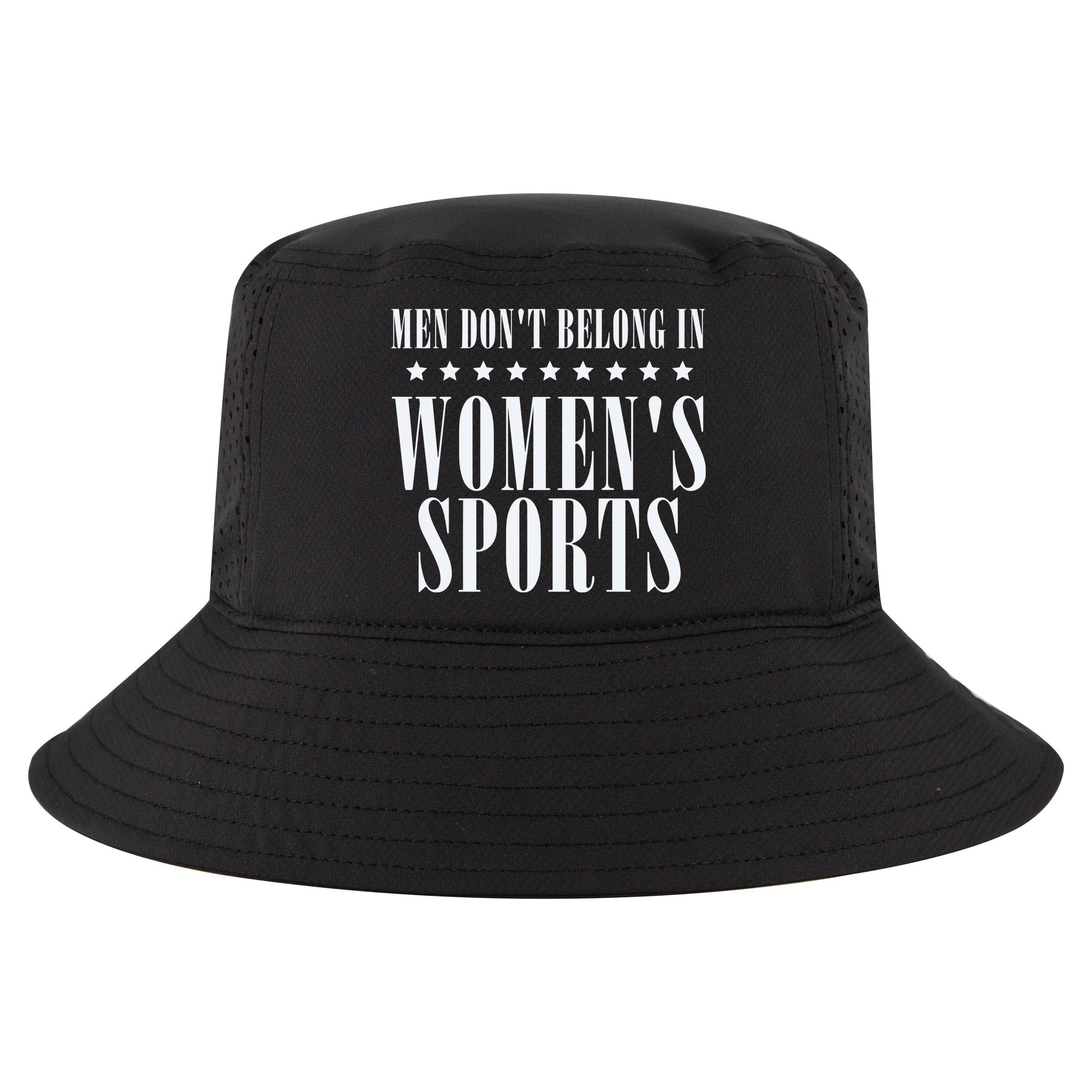 Man Dont Belong In Woman Sports Cool Comfort Performance Bucket Hat