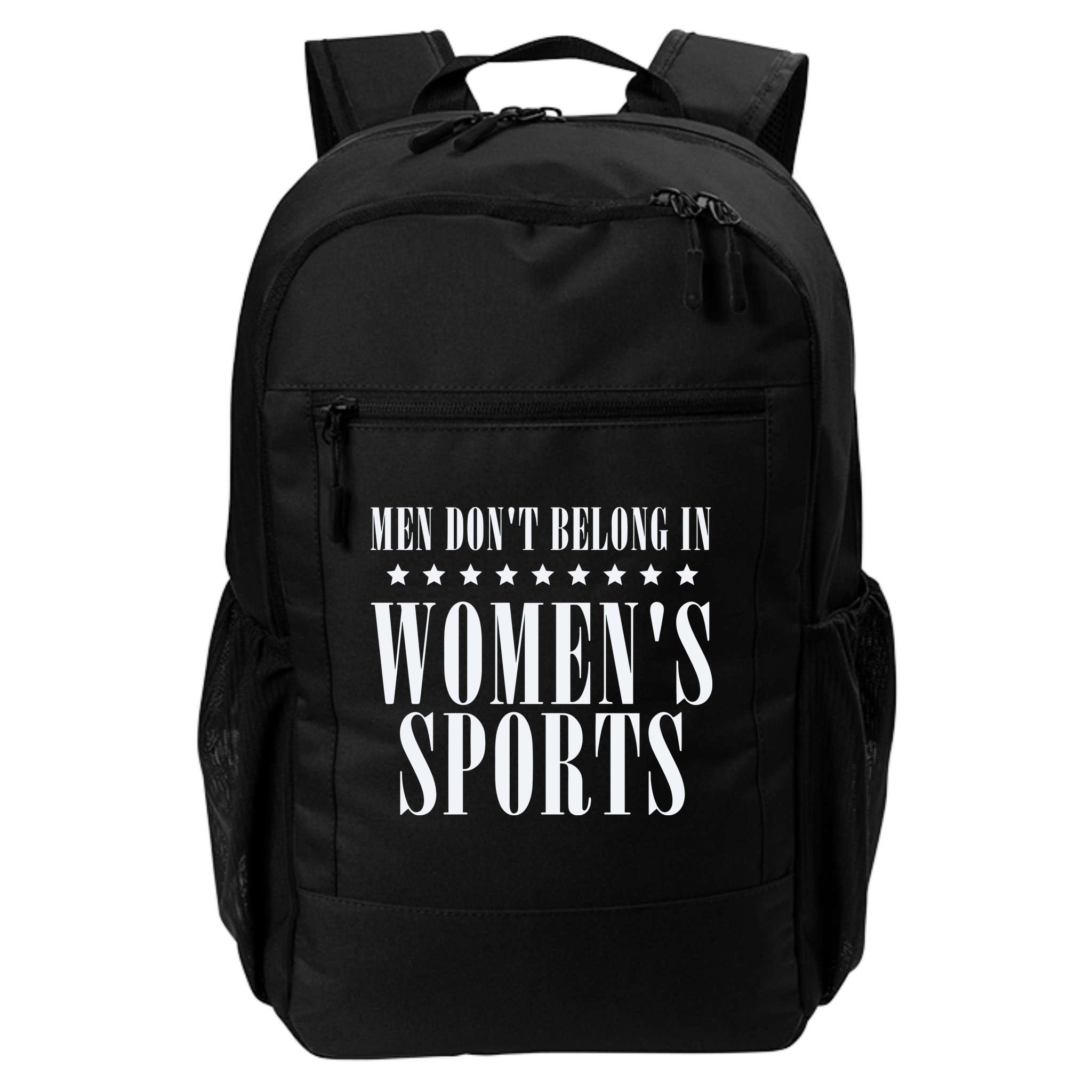 Man Dont Belong In Woman Sports Backpack