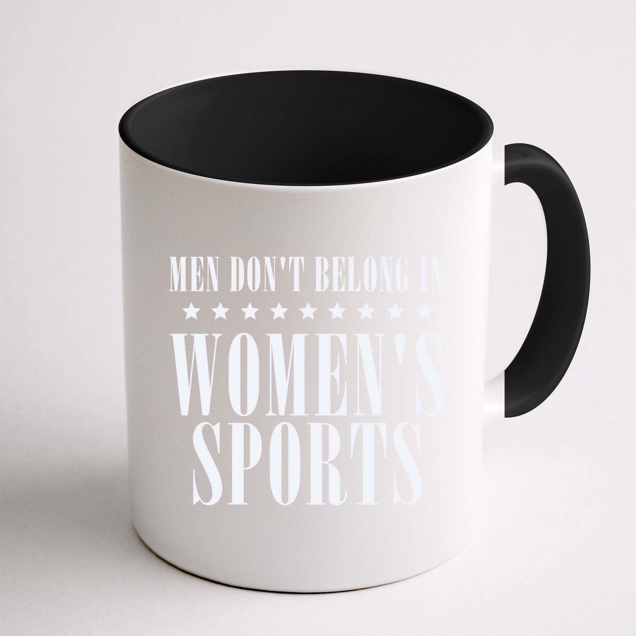 Man Dont Belong In Woman Sports Mug