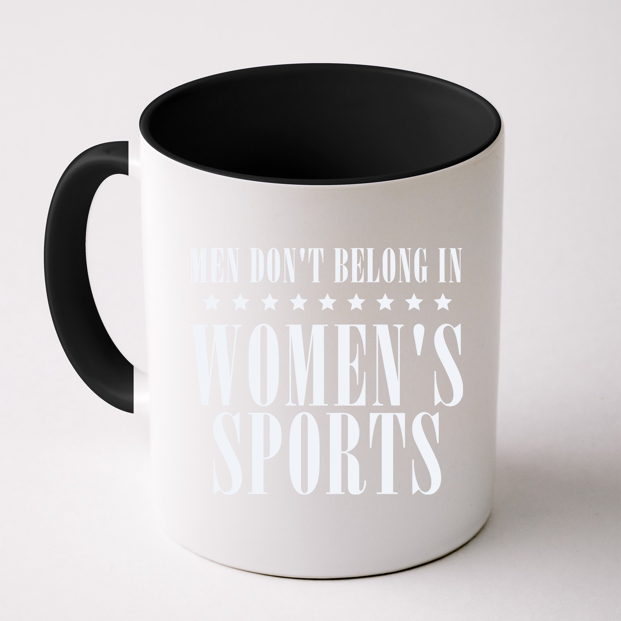 Man Dont Belong In Woman Sports Mug