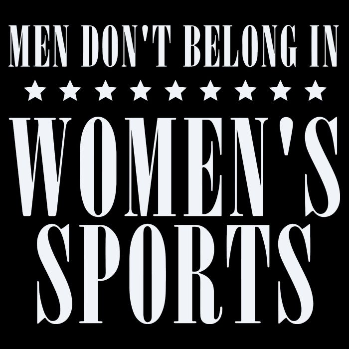 Man Dont Belong In Woman Sports Mug