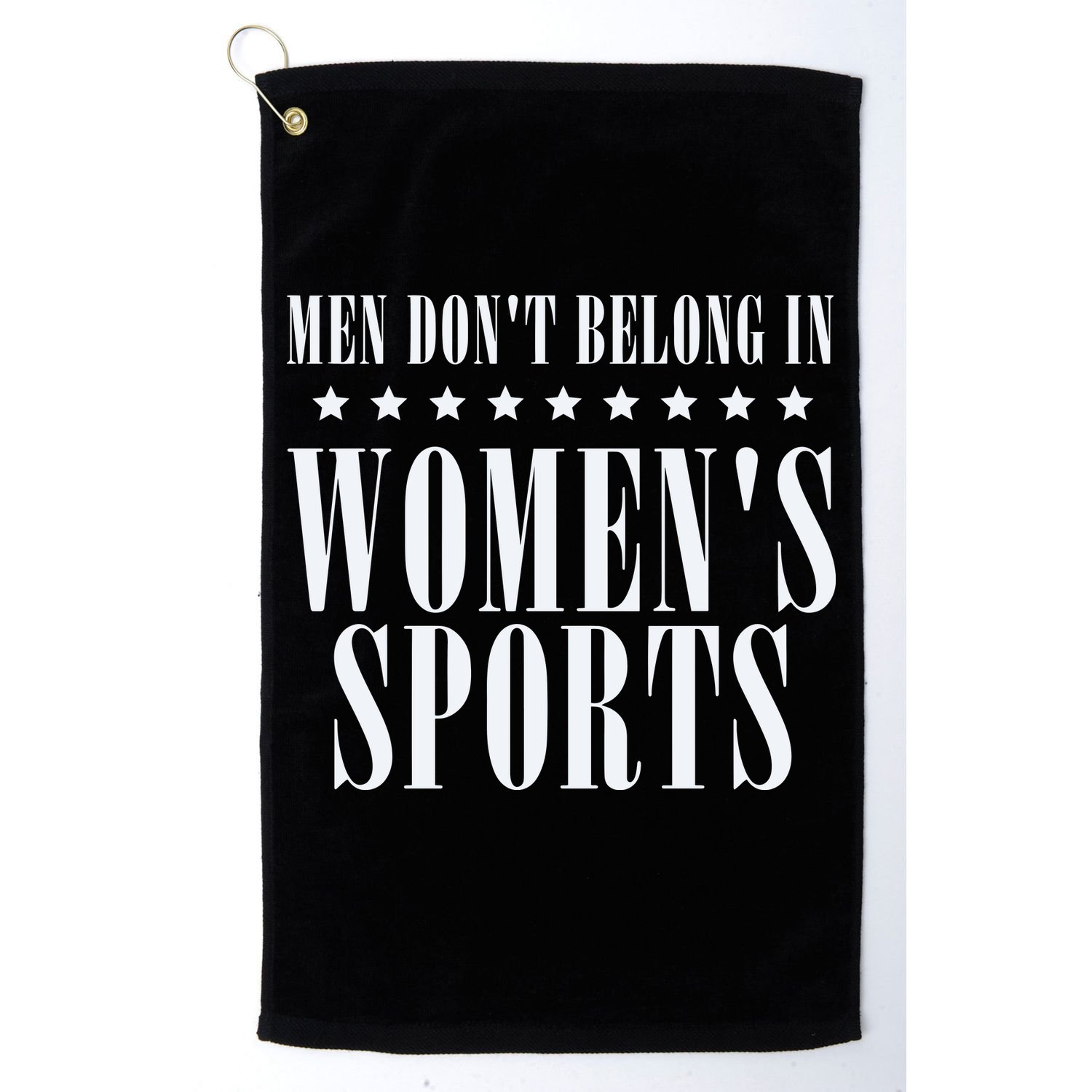 Man Dont Belong In Woman Sports Golf Towel