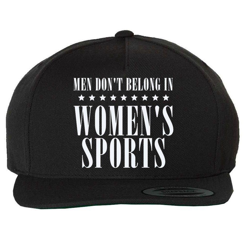 Man Dont Belong In Woman Sports Wool Snapback Cap