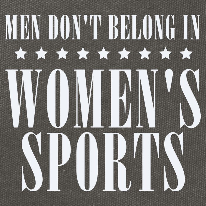 Man Dont Belong In Woman Sports Cotton Canvas Backpack