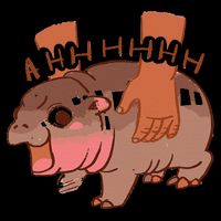 Moo Deng Bouncy Pig In Thai Picture The Cute Baby Hippo Gift Cooling Performance Crew T-Shirt