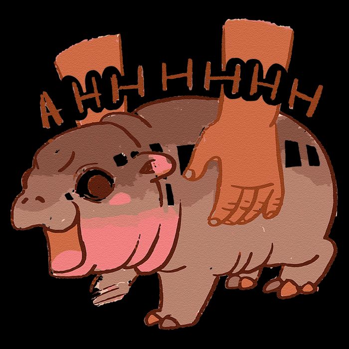 Moo Deng Bouncy Pig In Thai Picture The Cute Baby Hippo Gift Cooling Performance Crew T-Shirt