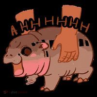 Moo Deng Bouncy Pig In Thai Picture The Cute Baby Hippo Gift Tall T-Shirt