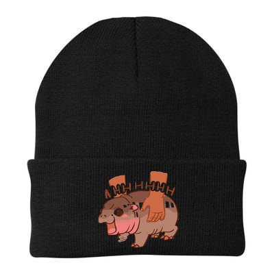 Moo Deng Bouncy Pig In Thai Picture The Cute Baby Hippo Gift Beanie