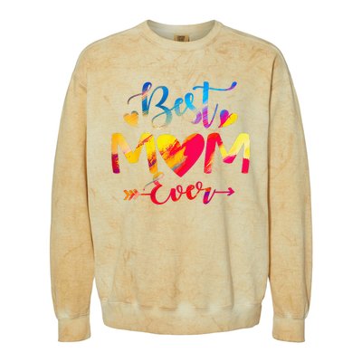 Mothers Day Best Mom Ever Gifts From Husband Son Daughter Colorblast Crewneck Sweatshirt