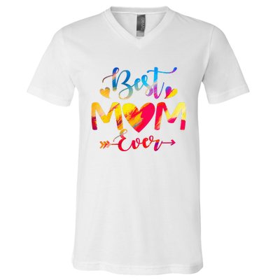 Mothers Day Best Mom Ever Gifts From Husband Son Daughter V-Neck T-Shirt