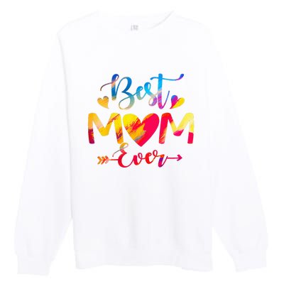 Mothers Day Best Mom Ever Gifts From Husband Son Daughter Premium Crewneck Sweatshirt