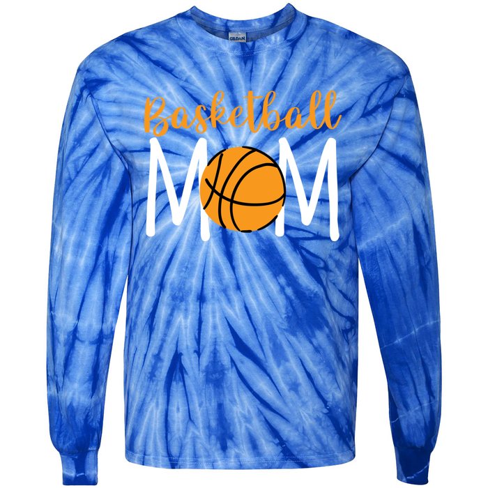 Mother's Day Baller Mommy Sport Lover Basketball Mom Great Gift Tie-Dye Long Sleeve Shirt