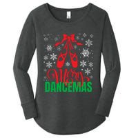 Merry Dancemas Ballet Dancer Teacher Christmas Women's Perfect Tri Tunic Long Sleeve Shirt