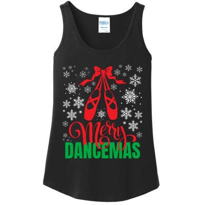 Merry Dancemas Ballet Dancer Teacher Christmas Ladies Essential Tank