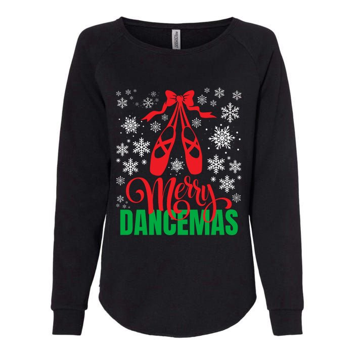 Merry Dancemas Ballet Dancer Teacher Christmas Womens California Wash Sweatshirt