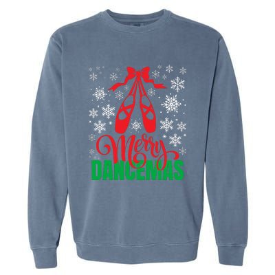 Merry Dancemas Ballet Dancer Teacher Christmas Garment-Dyed Sweatshirt