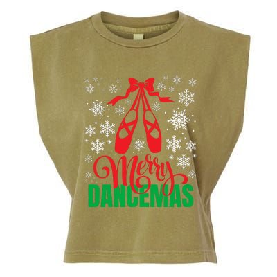 Merry Dancemas Ballet Dancer Teacher Christmas Garment-Dyed Women's Muscle Tee