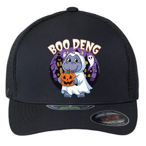 Moo Deng Baby Hippo Boo Deng Long For Halloween Moo Deng Flexfit Unipanel Trucker Cap