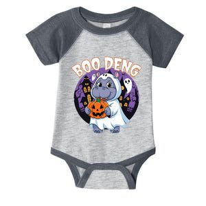 Moo Deng Baby Hippo Boo Deng Long For Halloween Moo Deng Infant Baby Jersey Bodysuit