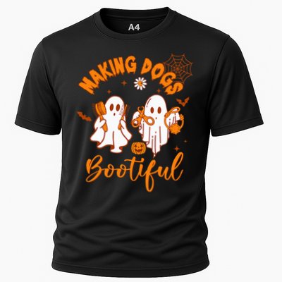 Making Dogs Bootiful Funny Halloween Dog Grooming Groomer Performance Shirt