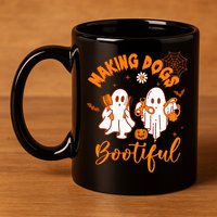Making Dogs Bootiful Funny Halloween Dog Grooming Groomer 11oz C Handle Ceramic Mug