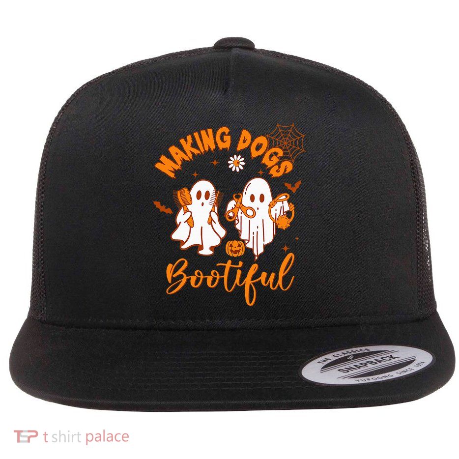 Making Dogs Bootiful Funny Halloween Dog Grooming Groomer Flatbill Hat