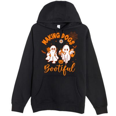 Making Dogs Bootiful Funny Halloween Dog Grooming Groomer Premium Pullover Hoodie