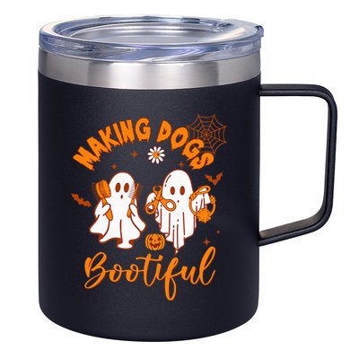 Making Dogs Bootiful Funny Halloween Dog Grooming Groomer 12oz Stainless Steel Coffee Mug