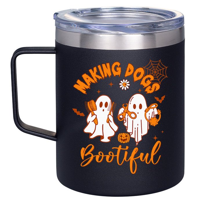 Making Dogs Bootiful Funny Halloween Dog Grooming Groomer 12oz Stainless Steel Coffee Mug