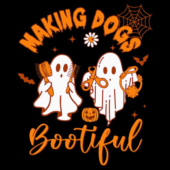 Making Dogs Bootiful Funny Halloween Dog Grooming Groomer Tall Sweatshirt