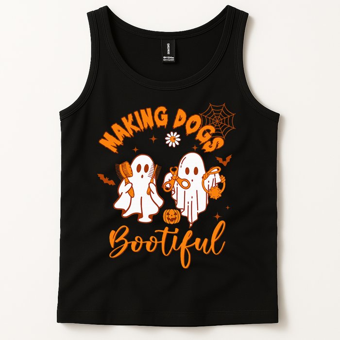 Making Dogs Bootiful Funny Halloween Dog Grooming Groomer Tank Top
